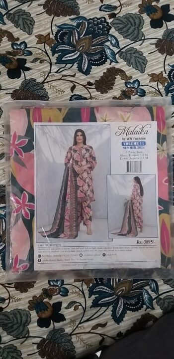 Pink Malaika Lawn - Image 2