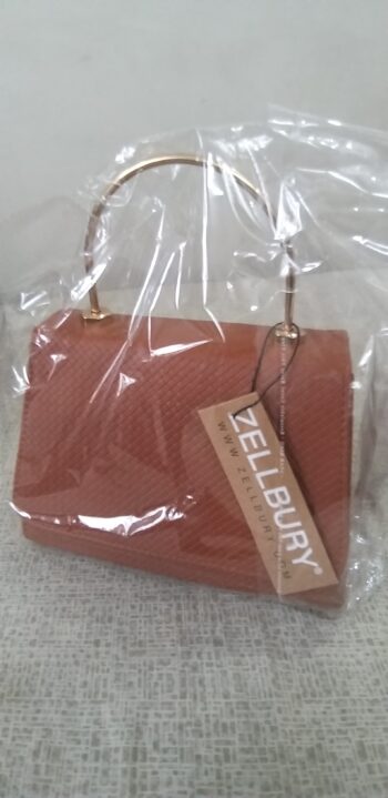 Hand Bag, Brown - Image 4