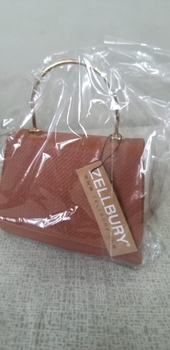 Hand Bag, Brown - Image 5